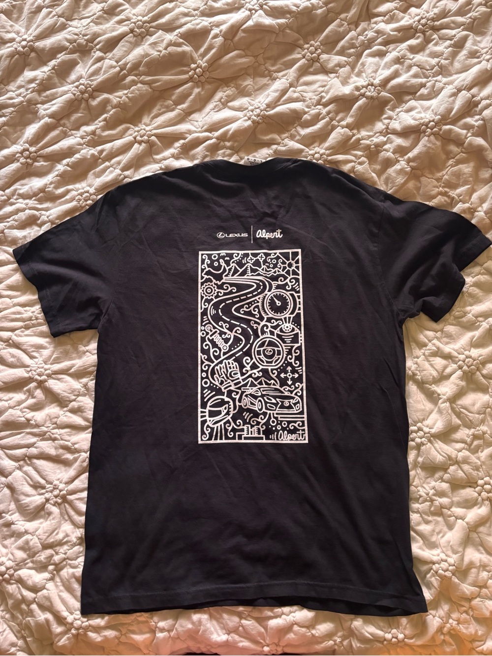 Lexus x Alex Alpert Black Doodle Graphic Tee